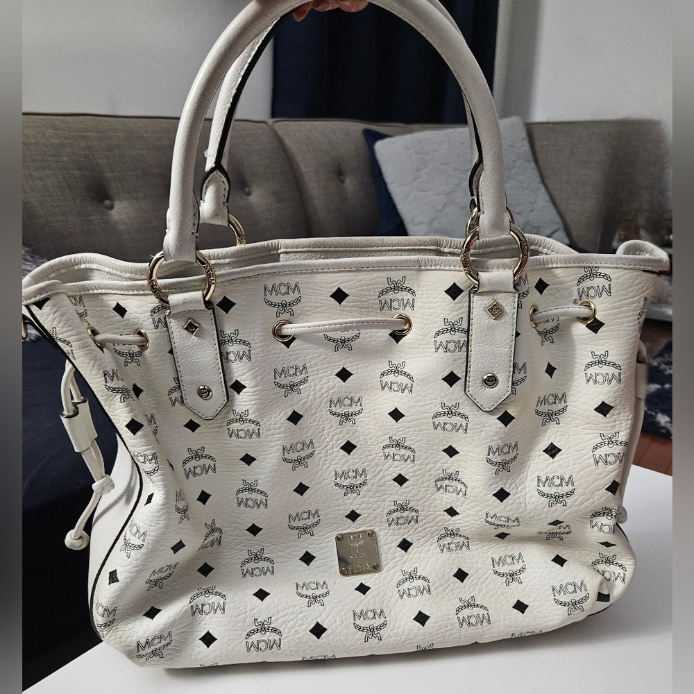 MCM White Leather Bag - Picture 4 of 16